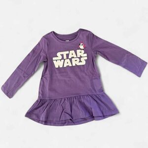 Star Wars Girl's Purple Long Sleeve Dress Size 3T